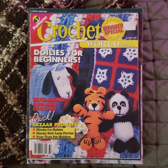 How to Knit and Crochet Vintage Pattern Instruction Books - 3 pcs - Picture 2 of 6